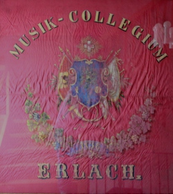 Fahne des Musikkollegium Erlach